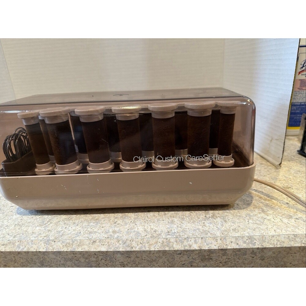 CLAIROL Custom CareSetter 20 VELVET HOT ROLLERS CURLER CLIPS gentle to your hair - Picture 8 of 8